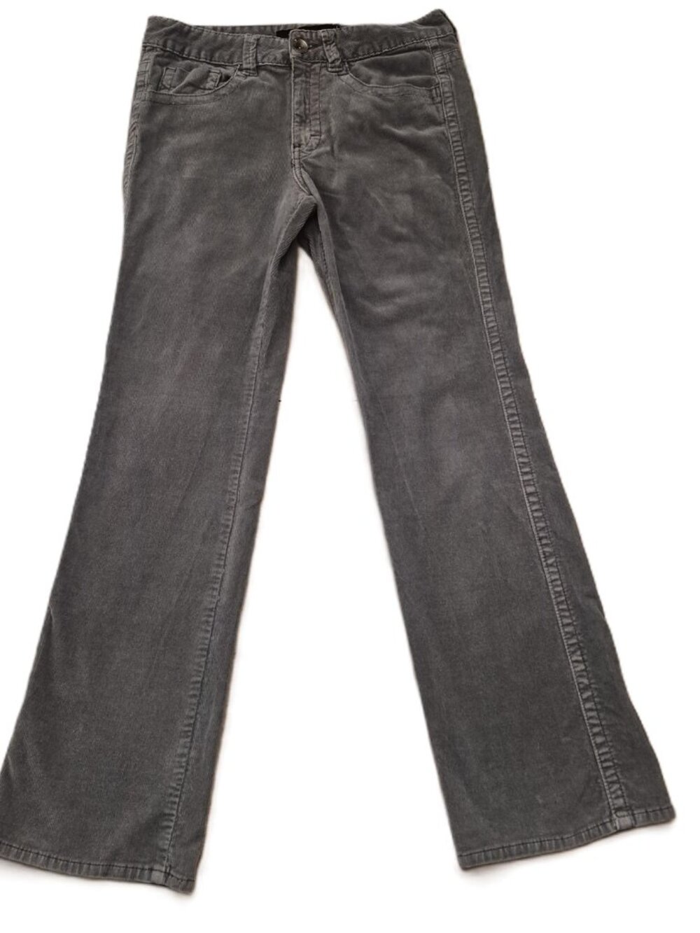 Calvin Klein Gray Corduroy Pants Women’s 6 Mid Rise Straight Leg Casual Chic